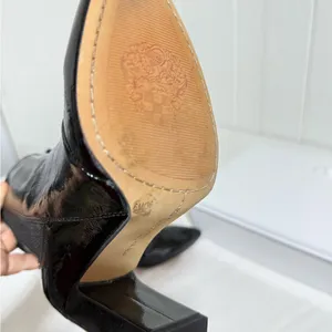 Vince Camuto Shiny Black Heeled Boots thumbnail 5