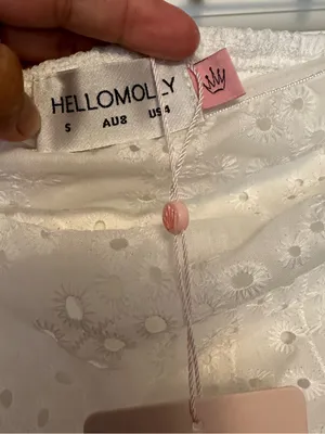 Hello Molly White Strapless Eyelet Mini Sundress thumbnail 5