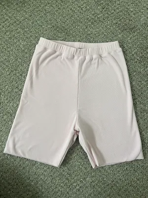 White Fox Boutique pink cotton biker shorts thumbnail 1