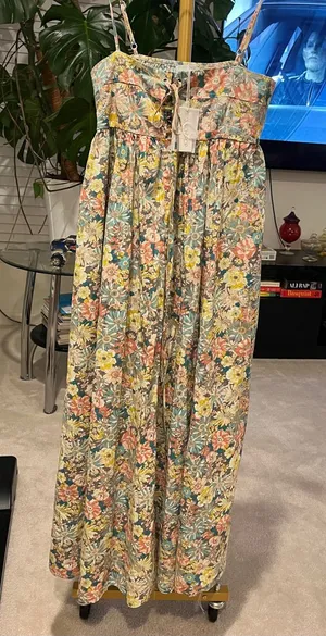Stitchdrop Floral Print Maxi Sundress thumbnail 1