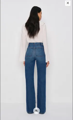 Reformation Alyssa High Rise Wide Leg Jeans thumbnail 3