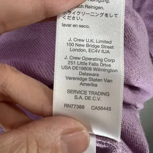 Madewell NEW Ashbury Mock Neck Pullover Sweater Long Sleeve Purple Small thumbnail 6