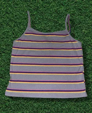Striped Tank Top Purple Size L thumbnail 1
