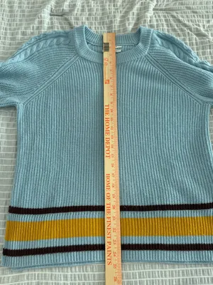 Anthropologie Sky Striped Sweater Size‎ Medium thumbnail 5