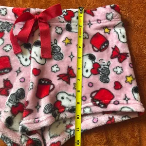 Medium Fuzzy Snoopy Shorts Pink thumbnail 4
