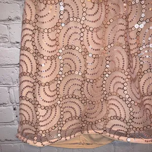 NWT About Us Peach Sequin Lined‎ Mini Dress thumbnail 7