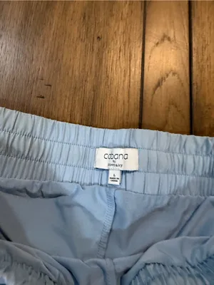 crown & ivy Light Blue Women's Athletic Drawstring Shorts thumbnail 2