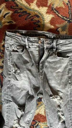 American Eagle Outfitters Faded Black Jeans thumbnail 4