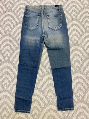 KANCAN High Rise Non-Distressed Skinny Fit Blue Denim Jeans 27 thumbnail 4