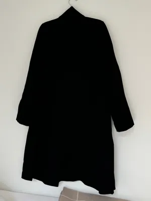 Zara Black Wool Collared Coat thumbnail 3
