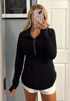 Lululemon Black Half Zip Pullover thumbnail 1