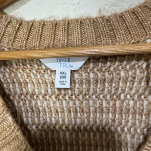 Time and Tru Women's Striped Cardigan Sweater- Size XXL NWT thumbnail 4