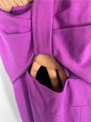 Bailey 44 Zennie Dress Midnight Purple Cutout Asymmetrical Midi S NWT thumbnail 5