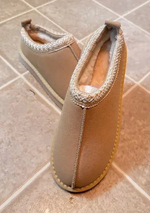 Women's Cozy Espadrille Slip-On in Tan thumbnail 1