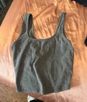 Tillys ribbed scoop neck cropped tank thumbnail 1