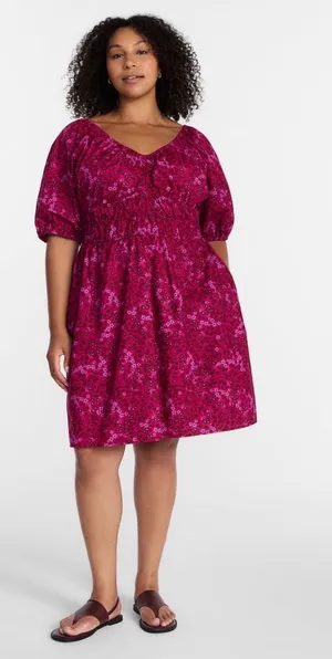 Terra & Sky Cinched waist mini dress thumbnail 1