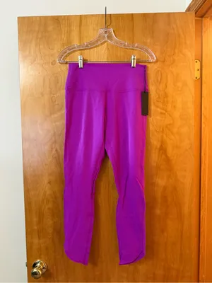 Savvi Fit Dancer Leggings Fuchsia Colorful Athleisure Yoga Walk Womens NWT Large thumbnail 12