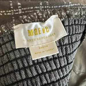 Anthropologie Maeve Strapless Corset Top Olive‎ Green Metallic Sweetheart Medium thumbnail 5