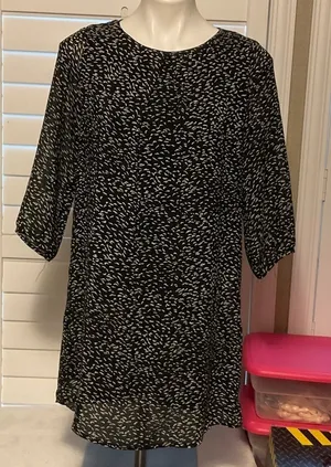 H&M Black and White Mini Dress thumbnail 1