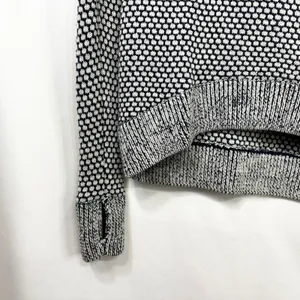 Lululemon Yogi Crew Sweater Size 4 Inkwell Blue Honeycomb Knit Thumbholes‎ 243 thumbnail 10