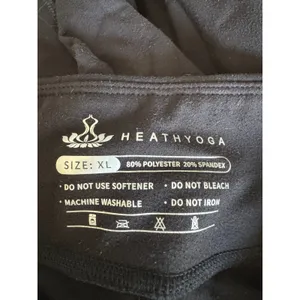 Heathyoga Black yoga pants‎ size XL thumbnail 5
