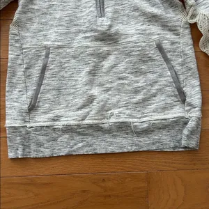 Free People Movement Markie Quarter Zip Hoodie Size M Heathered Gray thumbnail 6