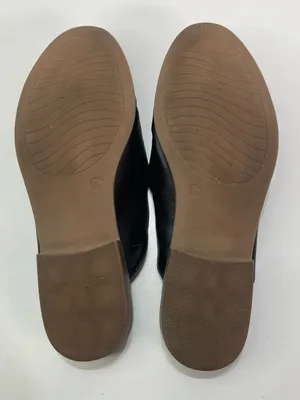 Michael Shannon Mule Loafers Black Leather Croc Embossed Academia Women's 9 .5 thumbnail 6