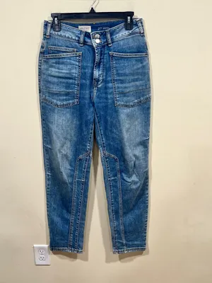 Anthropologie Pilcro the Wanderer Jeans Relaxed Fit Cuffed - Double Button Front thumbnail 2