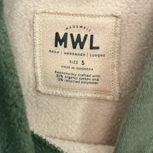 Madewell MWL colorblock green sweatshirt size Small thumbnail 4