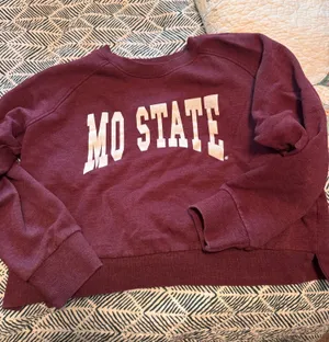 Missouri State Sweatshirt Cropped Red Size M thumbnail 1