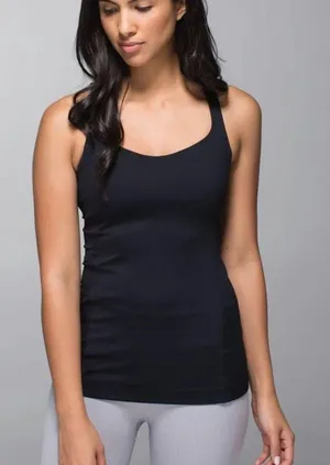 Lululemon Free to Be Black Strappy Tanktop thumbnail 1