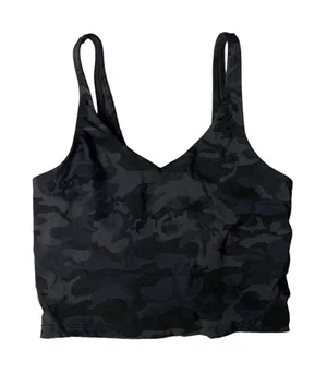 Sports Bra Small Gray Black Camo Activewear Gym Yoga Athleisure thumbnail 1