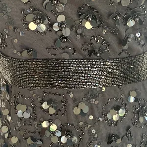 NEW Mac Duggal Sz 4 One Shoulder Flower Sequin Embellished‎ Gown in Black thumbnail 8