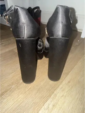VIMISAOI Black Women's Chunky HeelS Size 7.5 thumbnail 3