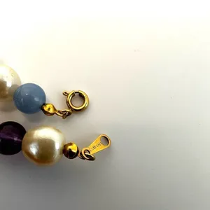 Avon Vintage faux pearl colorful bracelet thumbnail 5