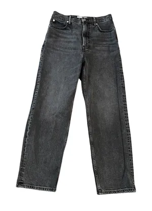 Everlane The Way High Jean Washed Black Organic Cotton Straight Leg Denim 27 thumbnail 1