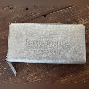 2 piece! Kate Spade Metallic Jackson Leather Medium Satchel Crossbody AND Wallet thumbnail 10