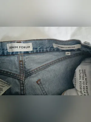 Aritzia Denim Forum The Farrah Hi-Rise Wide Leg Jeans Light Wash Size 29 thumbnail 5