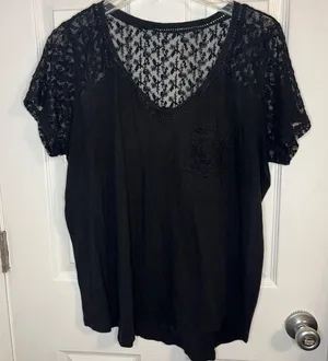 Torrid Lace Shoulder Shirt thumbnail 3