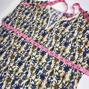 Imperfect 100% cotton made in Egypt tunic dress‎ size medium lightweight summer thumbnail 7