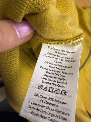 Eddie Bauer Mustard‎ Yellow Full Zip Hoodie Sweatshirt Hooded Spring Summer XLT thumbnail 6