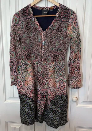 Maeve by Anthropologie‎ Tiled Amethyst Dress Size XS thumbnail 1