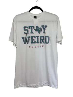 Gildan NEW Unisex Austin Texas Stay Weird Graphic T-Shirt - Size M thumbnail 1