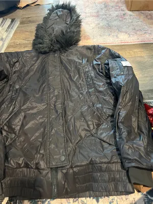 Aerie faux fur trim puffer jacket thumbnail 6