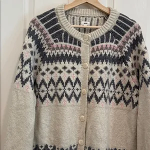 Aerie Fair Isle cardigan NWOT thumbnail 3