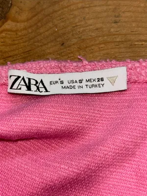 ZARA Women’s Pink Textured Corset Bustier Crop Top Size Small S thumbnail 4