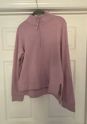 Travis Mathew Cloud Dusty Mauve Half-Zip Pullover thumbnail 1