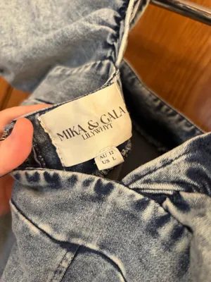 Mika & Gala Denim midi dress thumbnail 4
