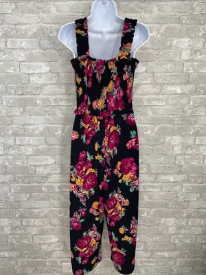 Maurices 24/7 Floral Smocked Jumpsuit thumbnail 4
