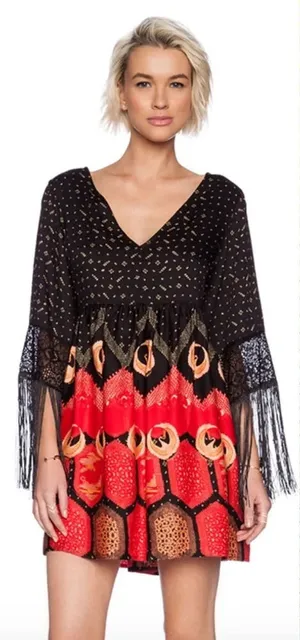 MINKPINK Dancing Crane‎ Fringe Dress thumbnail 1